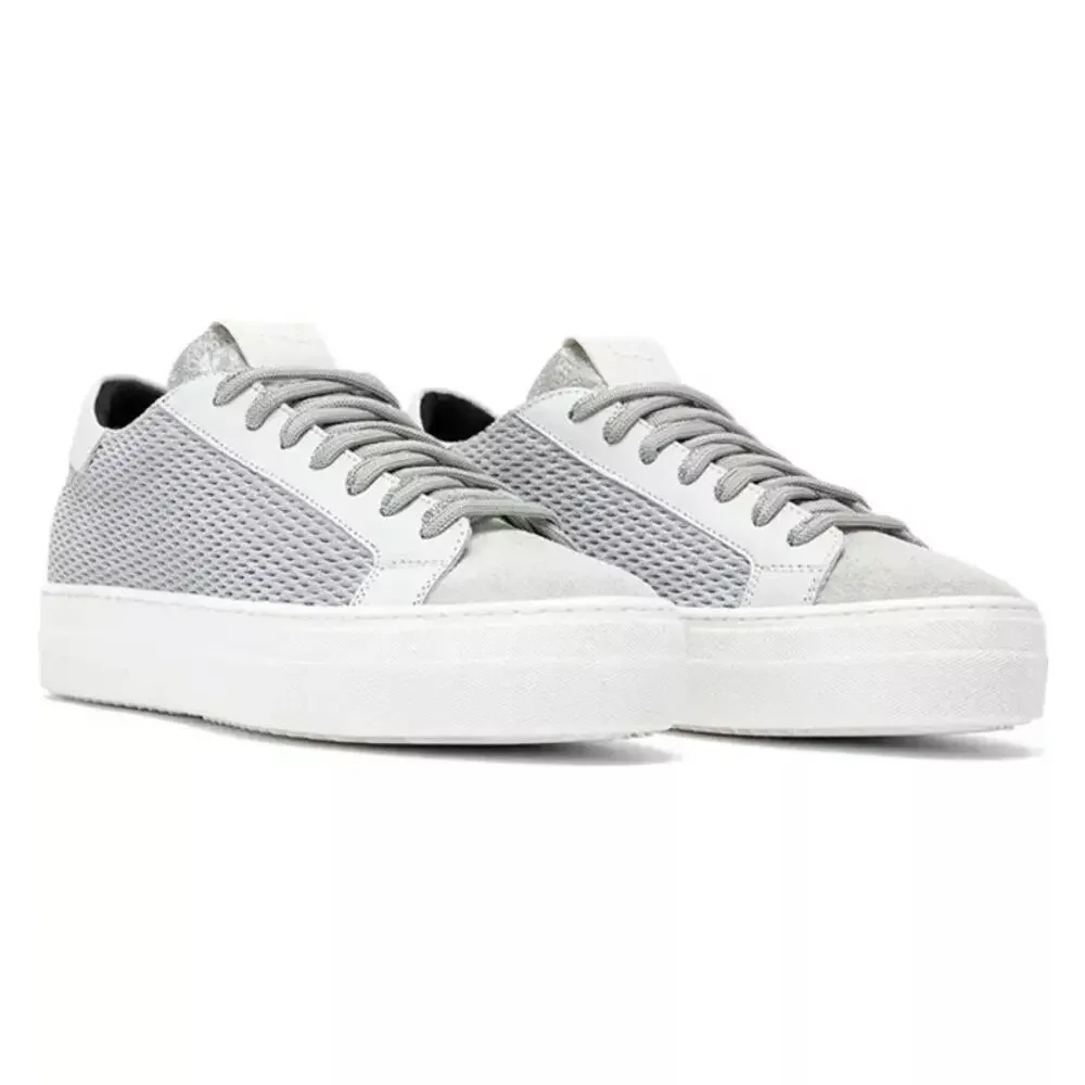 P448 Thea Low Top Sneakers Stardust Silver Multi Size 8
